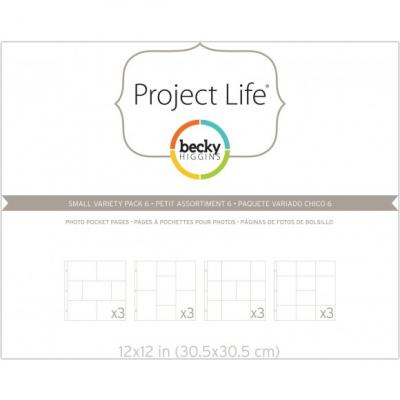 Project life photo pocket pages 3x4 variety pack